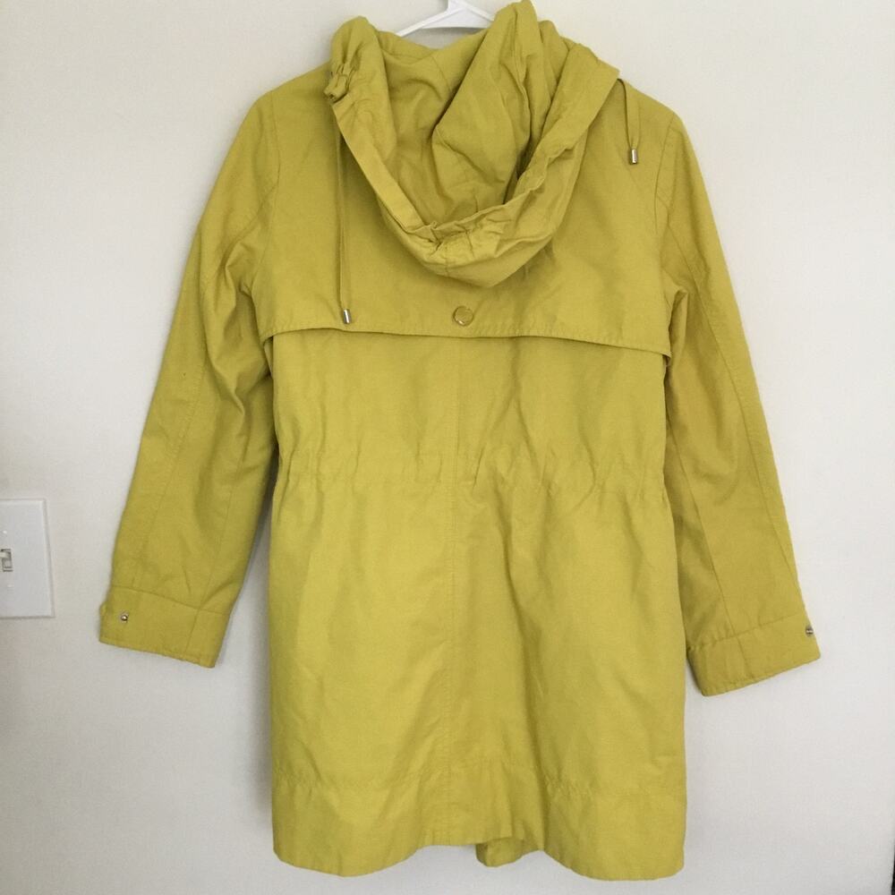Kenneth Cole Yellow Anorak Hooded Jacket Sz S - Picture 3 of 12
